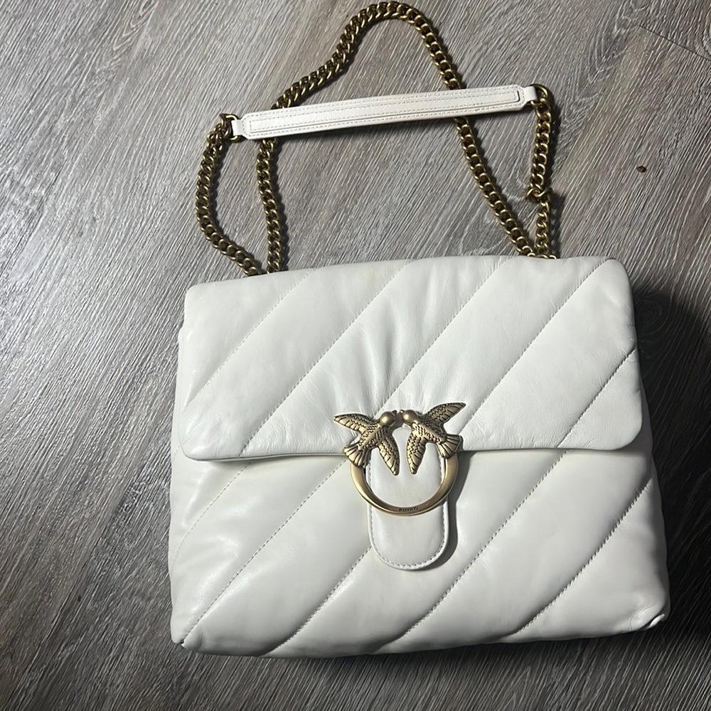Pinko Love Big Baby Puff Maxi Leather Shoulder Bag